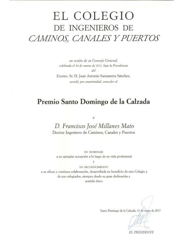 Santo Domingo de la Calzada 2017 prize