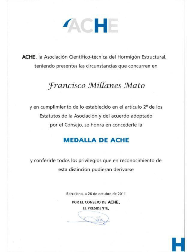 ACHE Medal 2011