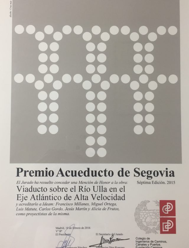 Special Mention VII Acueducto de Segovia 2015 Awards