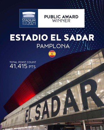 Stadium of the year 2021, “El Sadar”