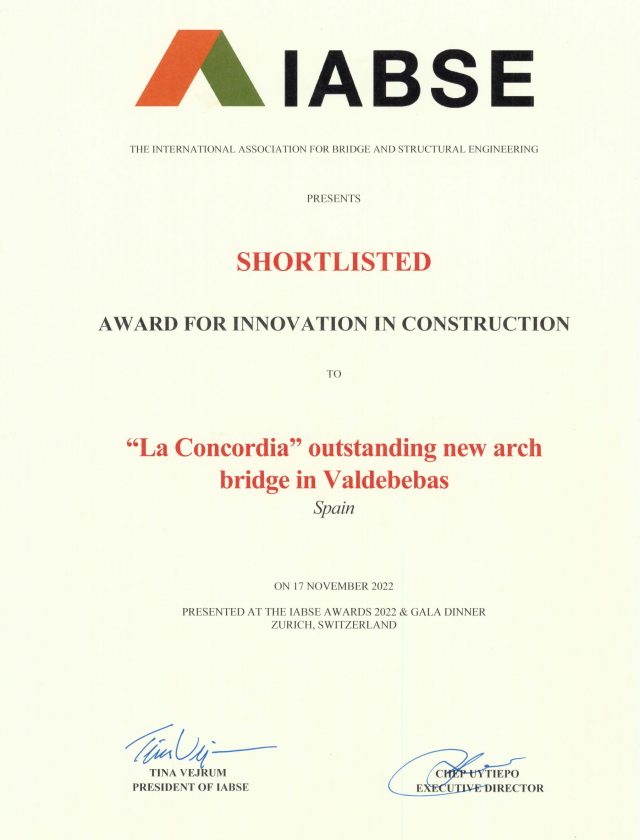 “La Concordia” Arch Bridge in Valdebebas, Madrid